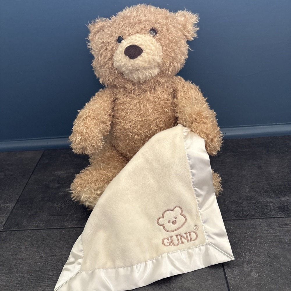 Baby Gund Peek A Boo Bear Stuffed Plush Moving Bear WORKS